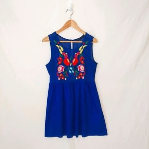 Session8 Anthropologie dress/top, embroidered L